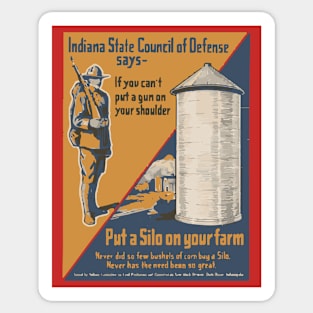 Army Propaganda Poster - World War I Sticker